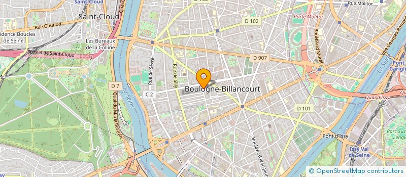 localisation de l'entreprise CAD SERVICES à BOULOGNE-BILLANCOURT