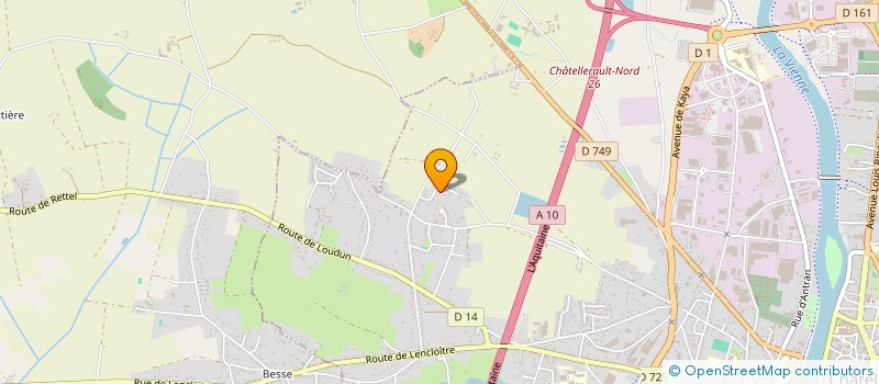 localisation de l'entreprise CAD SUPPORT TECH à CHATELLERAULT