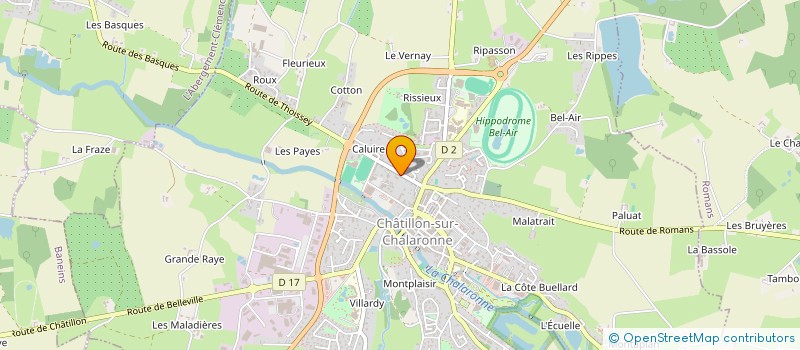 localisation de l'entreprise CAD VENTILATION  CHATILLON-SUR-CHALARONNE