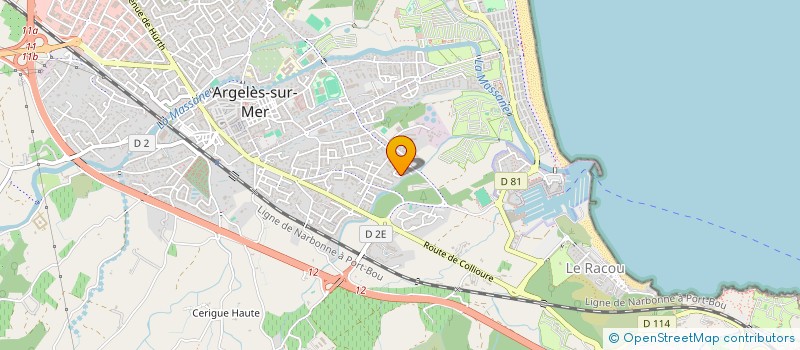 localisation de l'entreprise CAD2000  ARGELES-SUR-MER