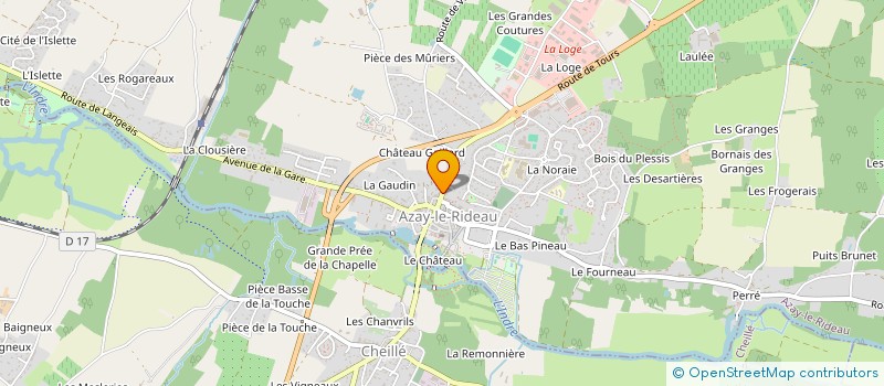 localisation de l'entreprise CADA IMMO à AZAY-LE-RIDEAU