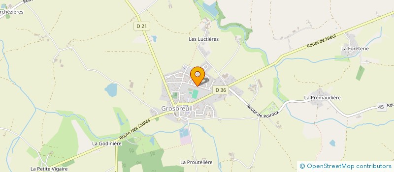 localisation de l'entreprise CADABRA à GROSBREUIL