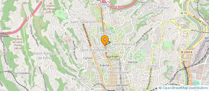 localisation de l'entreprise CADACLE  NICE