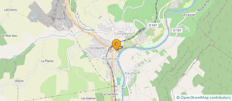 localisation de l'entreprise CADALIA  AGUESSAC