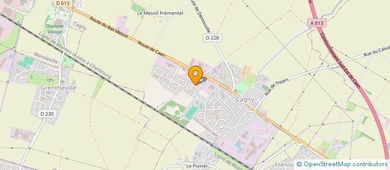 localisation de l'entreprise CADAM IMMOBILIER  CAGNY