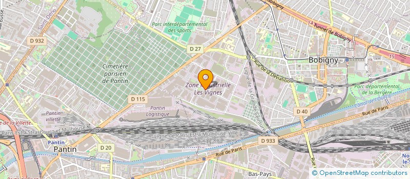 localisation de l'entreprise CADAMURO CLIMATHERM  BOBIGNY