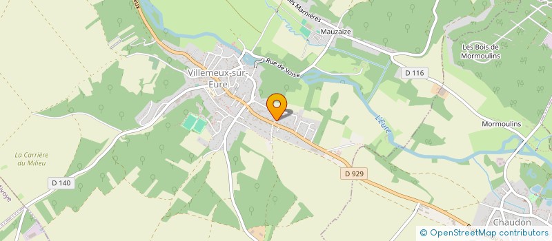 localisation de l'entreprise CADANCE à VILLEMEUX SUR EURE