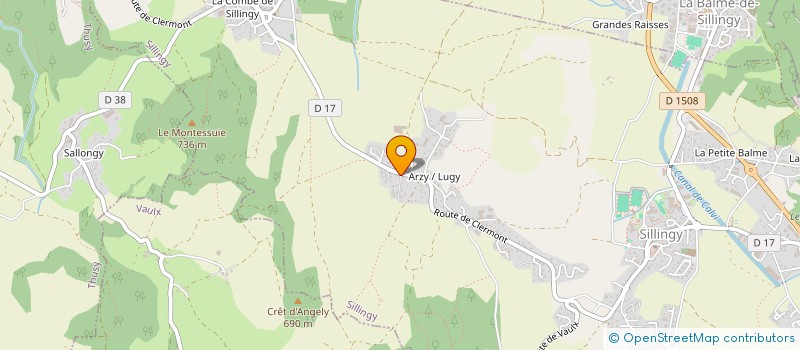 localisation de l'entreprise CADANSTOUR  SILLINGY