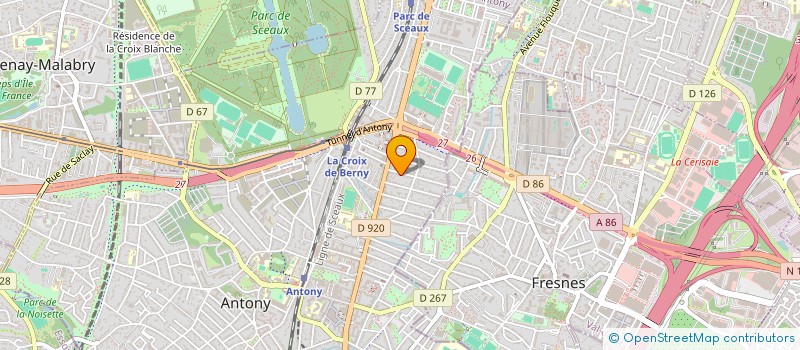 localisation de l'entreprise CADARIO IMMO à ANTONY