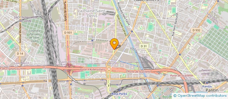 localisation de l'entreprise CADCOM  AUBERVILLIERS