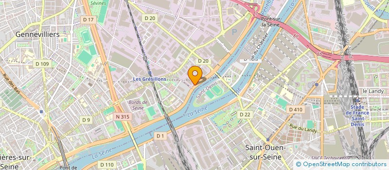 localisation de l'entreprise CADCOM INTERNATIONAL à GENNEVILLIERS