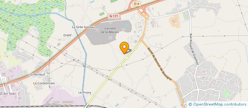 localisation de l'entreprise CADDAC ATLANTIQUE SERVICE à DONGES