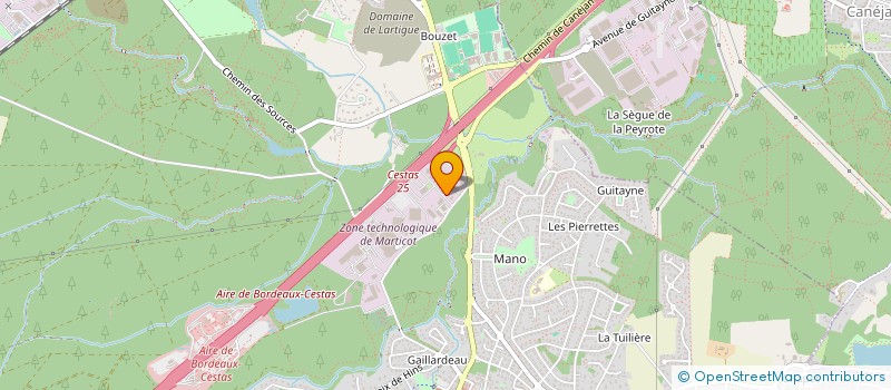 localisation de l'entreprise CADDEP  CESTAS