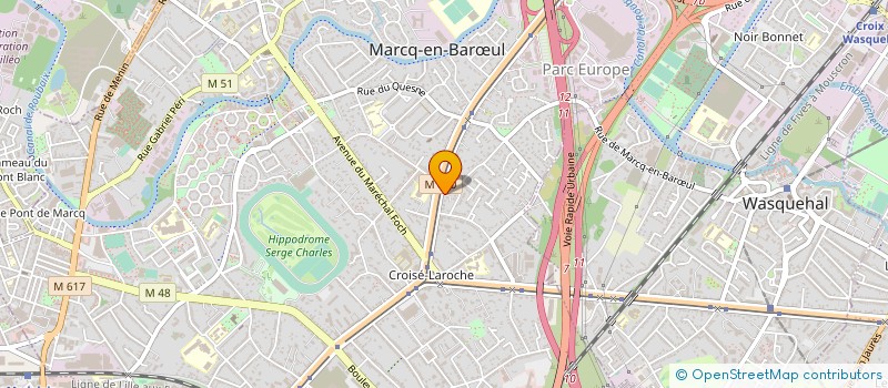 localisation de l'entreprise CADE à MARCQ-EN-BARŒUL