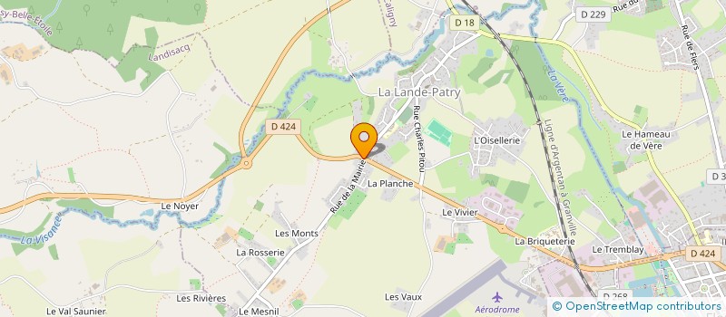localisation de l'entreprise CADE à LA LANDE-PATRY