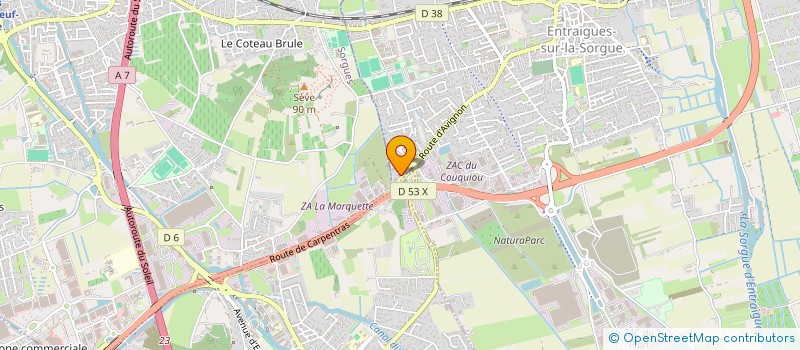 localisation de l'entreprise CADE INGENIERIE  ENTRAIGUES-SUR-LA-SORGUE