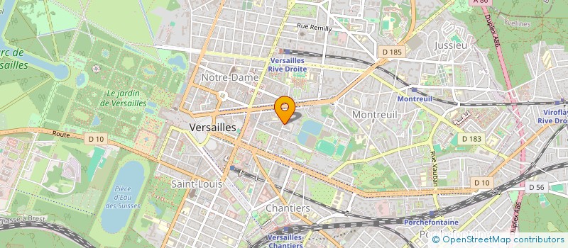 localisation de l'entreprise CADEAU FOLIE'S à VERSAILLES