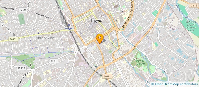 localisation de l'entreprise CADEAUX 2000 à TROYES