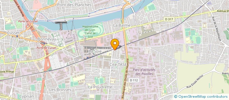 localisation de l'entreprise CADEAUX 2000  VAULX-EN-VELIN