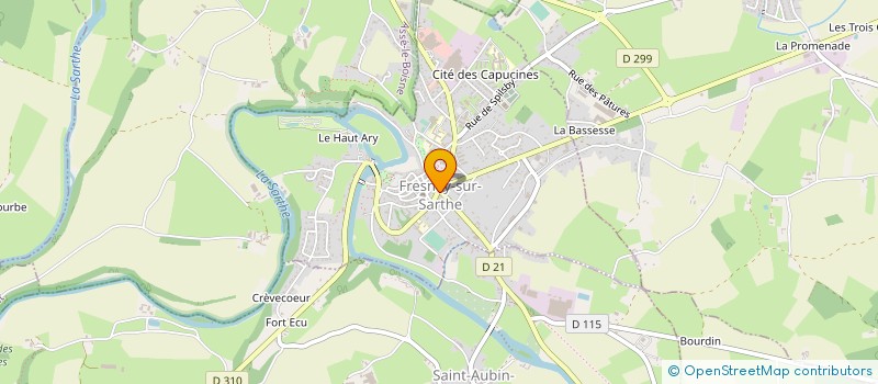 localisation de l'entreprise CADEAUX ET TENTATIONS à FRESNAY-SUR-SARTHE