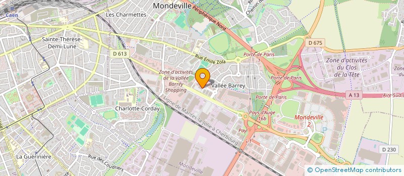 localisation de l'entreprise CADECO à MONDEVILLE