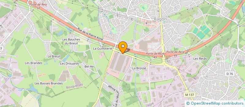 localisation de l'entreprise CADEGAU à REZE