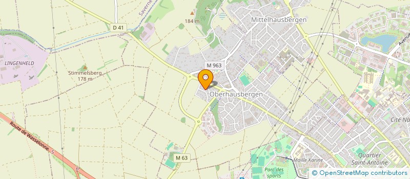 localisation de l'entreprise CADEJEPRO  OBERHAUSBERGEN