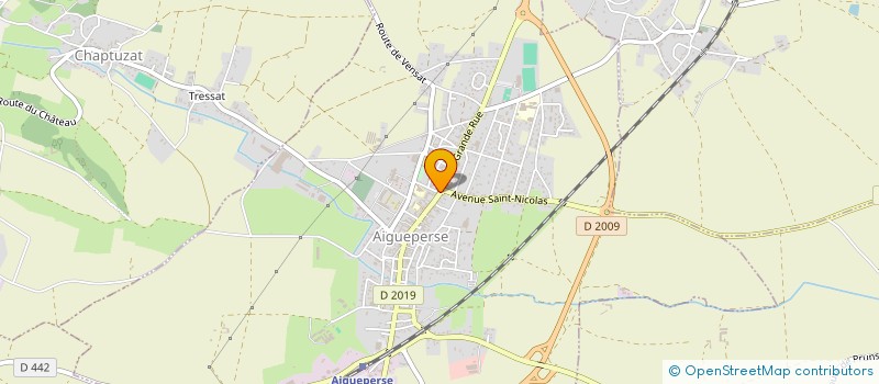 localisation de l'entreprise CADEL  AIGUEPERSE