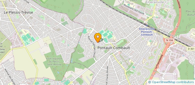 localisation de l'entreprise CADELING à PONTAULT-COMBAULT