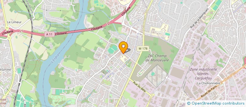 localisation de l'entreprise CADELLIE à NANTES