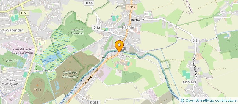 localisation de l'entreprise CADEMO à DOUAI