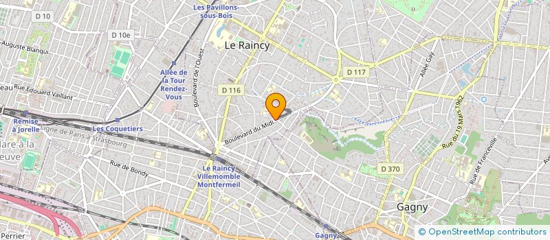 localisation de l'entreprise CADENCES à LE RAINCY