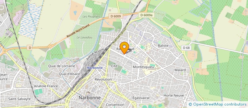 localisation de l'entreprise CADENT 1848  NARBONNE