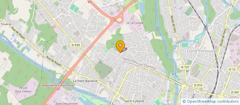 localisation de l'entreprise CADENZA à SAINT-YRIEIX-SUR-CHARENTE