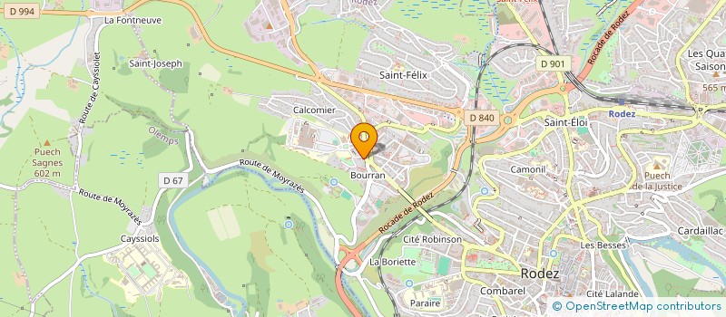 localisation de l'entreprise CADERM  RODEZ