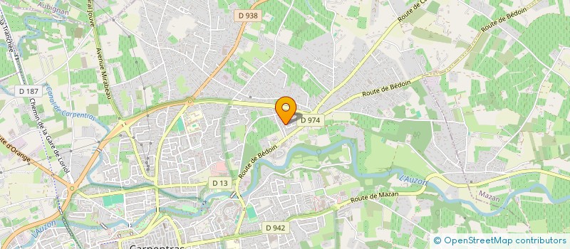 localisation de l'entreprise CADET  CARPENTRAS