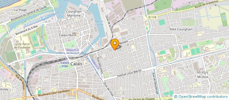 localisation de l'entreprise CADET ASSOCIES  CALAIS