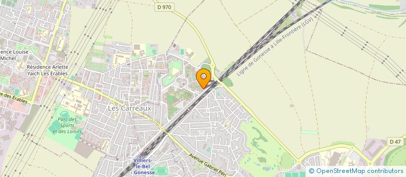 localisation de l'entreprise CADET - BAT à GONESSE