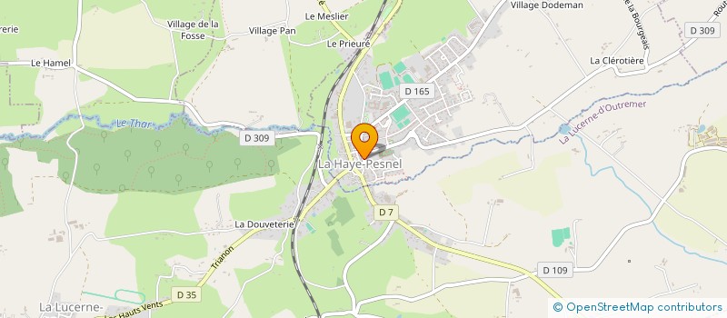 localisation de l'entreprise CADET PATRIMOINE  LA HAYE-PESNEL