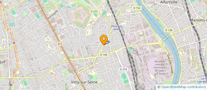 localisation de l'entreprise CADET PAYSAGISTE à VITRY-SUR-SEINE
