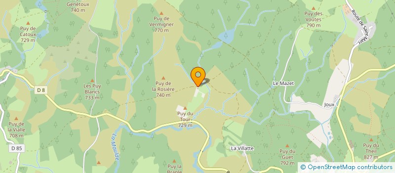 localisation de l'entreprise CADET ROUSSEL à FAUX LA MONTAGNE