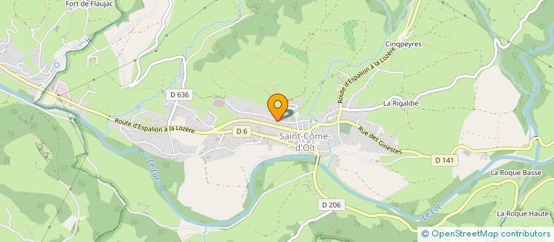 localisation de l'entreprise CADET ROUSSEL  SAINT-COME-D'OLT