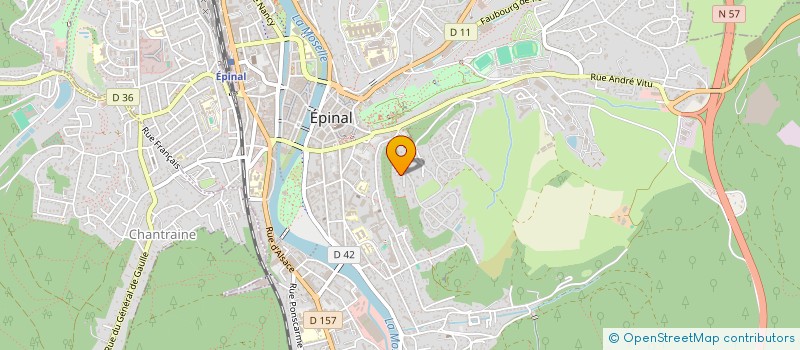 localisation de l'entreprise CADET ROUSSEL à EPINAL