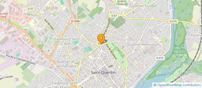 localisation de l'entreprise CADETS DE L'UNC AISNE  SAINT-QUENTIN