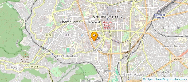 localisation de l'entreprise CADETS DE LA RESISTANCE AUVERGNE - MEMOIRES ET VIGILANCE  CLERMONT-FERRAND