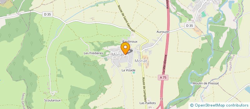 localisation de l'entreprise CADEUS IMMOBILIER  MORIAT