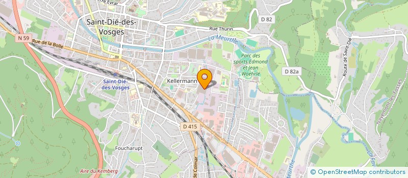 localisation de l'entreprise CADEVO  SAINT-DIE-DES-VOSGES