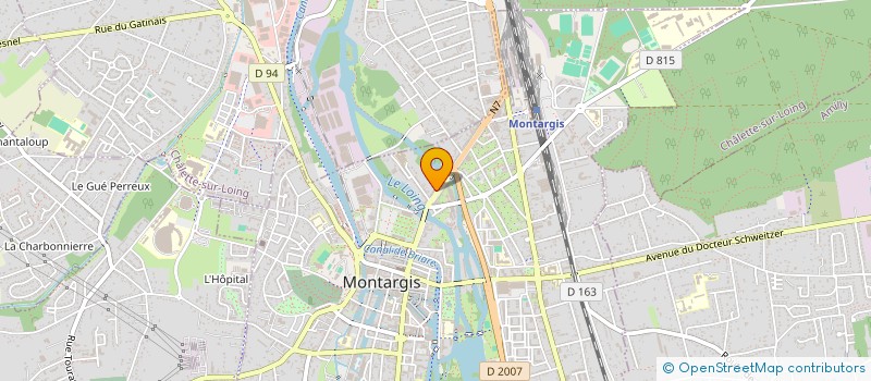 localisation de l'entreprise CADEX ENVIRONNEMENT à MONTARGIS