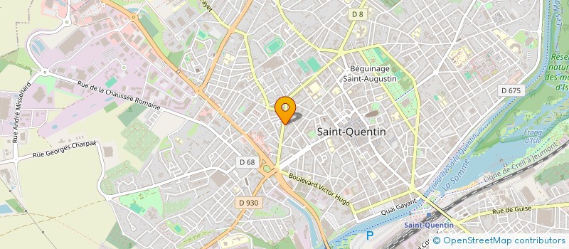 localisation de l'entreprise CADF à SAINT-QUENTIN