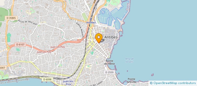 localisation de l'entreprise CADI à ANTIBES
